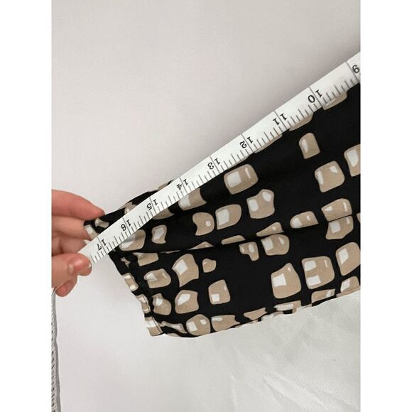 New York & Company Womens Elbow Sleeve Popover Blouse Snap Button Black Small - Picture 4 of 6